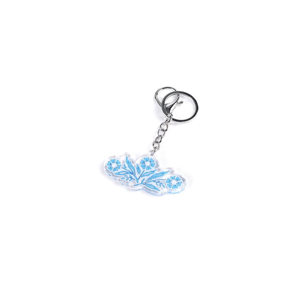 Blue Cornflower Corningware Keychain